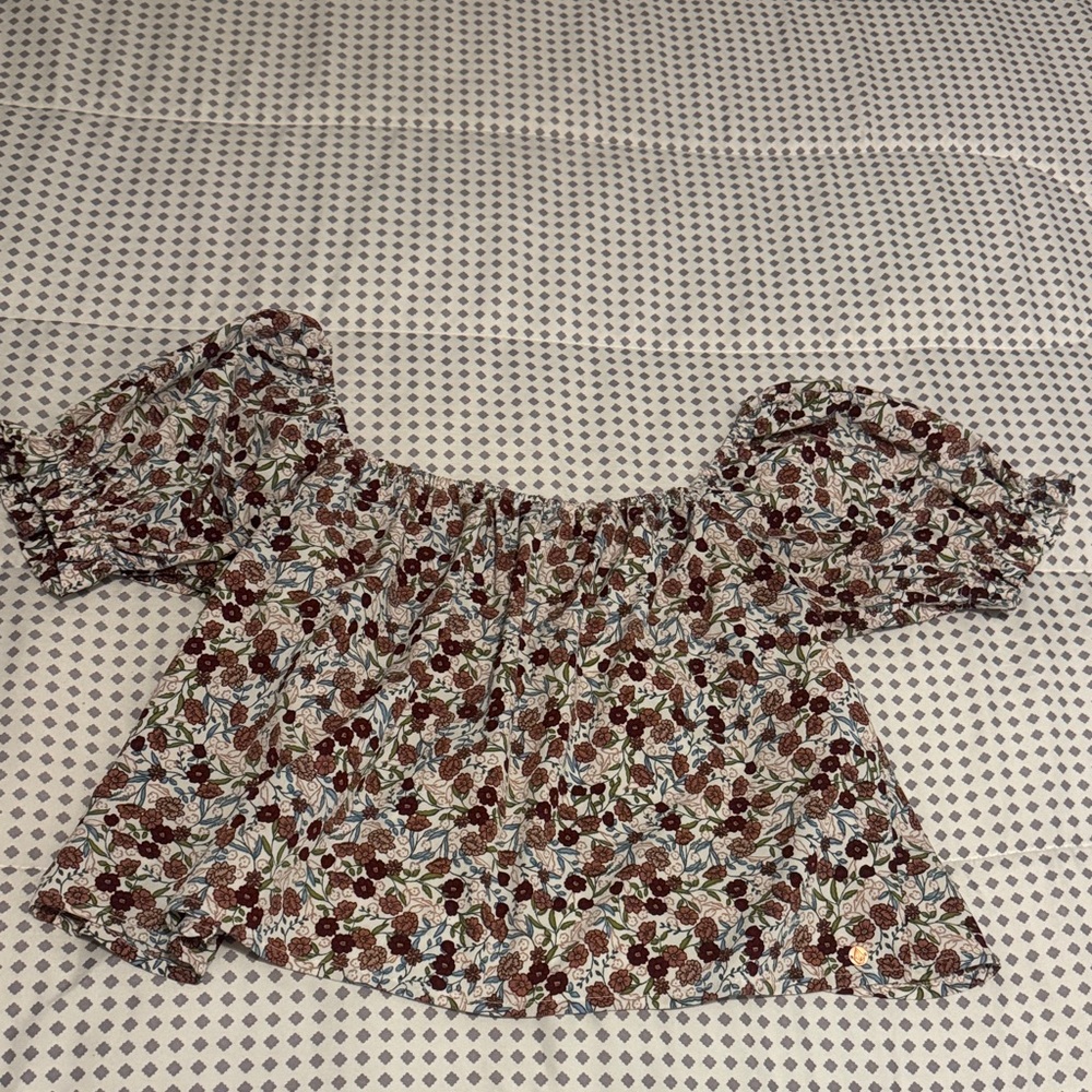 Volcom Floral Off-Shoulder Top
